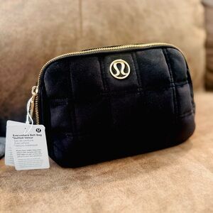 lululemon athletica Black Quilted Cosmetic Bag